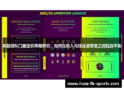 英超球队门票定价策略研究:如何在收入与球迷满意度之间找到平衡 英超球队门票定价策略研究:如何在收入与球迷满意度之间找到平衡